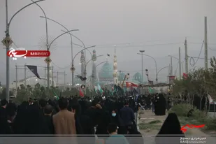 پیاده&zwnj;روی جاماندگان اربعین حسینی در قم برگزار شد
