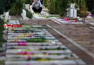 قبور مطهر شهدای مال خلیفه غبار روبی شد