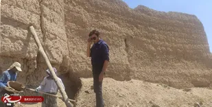 آغاز مرمت اضطراری برج و باروی تاریخی شاهرود