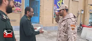 تجلیل از سربازان وظیفه ناحیه مقاومت بسیج آبادان در روز جوان