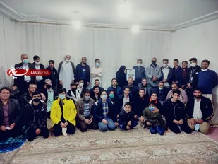 تحدید میثاق رزمندگان گردان 102 امام حسین علیه السلام بر مزار شهیدمدافع وطن شهید حسین قدیری