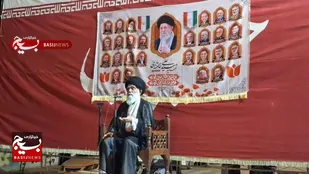 مراسم چهلمین روز رهبر شهید در باغملک برگزار شد