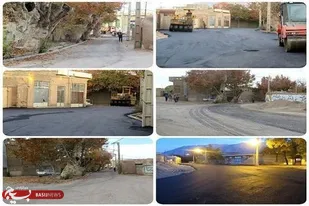 حدود ۵۰ هزار متر مربع از محلات هدف شهر&zwnj;های استان شرق استان سمنان آسفالت شد