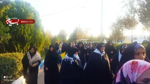 برگزاری پیاده روی بانوان بسیجی شاهرود+ تصاویر