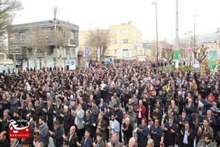 اقامه باشکوه نماز عید فطر در اسدآباد