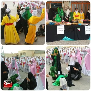نمایش فاطمی در مدرسه عفت شهر آباد تنگستان برگزار شد
