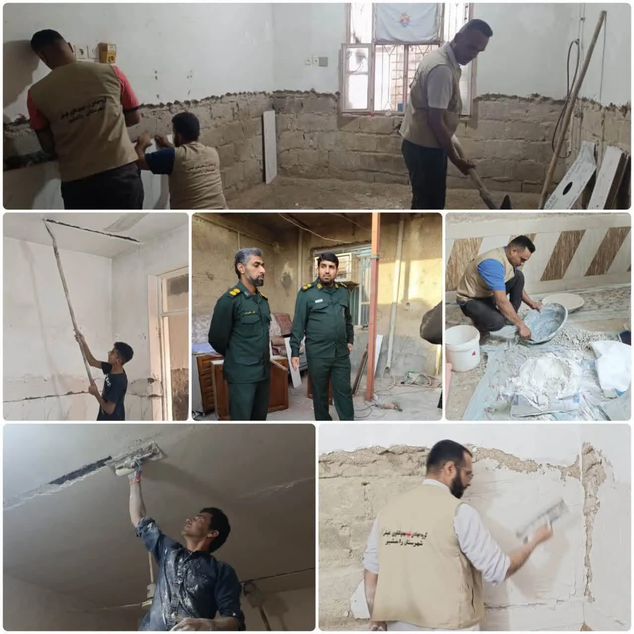 بازدید میدانی فرمانده ناحیه بسیج رامشیر از پروژه جهادی گروه شهید مهدی کناوی غبیشی در خدمت به خانواده‌های نیازمند