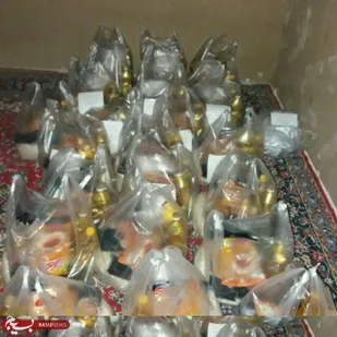 توزیع بسته&zwnj;های معیشتی در مدرسه علمیه حضرت معصومه (س) شاهرود