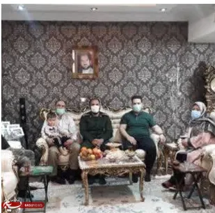 قدردانی از همسر شهید رحمانی نسب