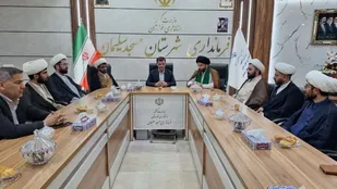 دیدار ائمه جماعت مساجد و فرماندهان پایگاه مقاومت بسیج مسجدسلیمان با فرماندار شهرستان