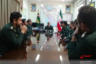 بازدید جانشین فرمانده سپاه انصارالحسین (ع) از یگان حفاظت هواپیمایی همدان