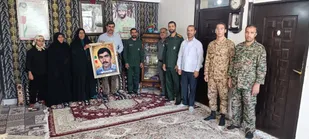 دیدار با خانواده معظم شهید رهام رحیمی در لردگان