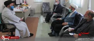 دیدار رئیس شورای نگهبان استان و هیئت همراه با مسئول دفتر نمایندگی ولی فقیه در ناحیه مقاومت بسیج تفرش