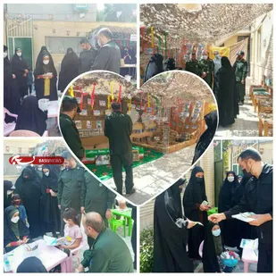 برپایی نمایشگاه و توزیع ۲۰۰ بسته معیشتی در بسطام