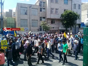راهپیمایی روز قدس ناحیه مقاومت بسیج حبیب بن مظاهر(ع)