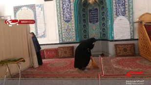 استقبال بسیجیان پایگاه شهیده گنجی بهار از ماه رمضان