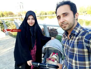 تولد مهلا در کنار تابوت پدر
