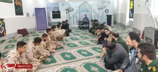 مراسم عزاداری ایام فاطمیه در سپاه ناحیه آرادان از درگاه دوربین