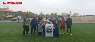 مسابقه فوتبال چمنی در مجموعه مقر گردان با همت تربیت بدنی این گردان