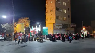 مردم قنوات در دویست&zwnj;وسی&zwnj;وسومین شب تجمع به میدان آمدند