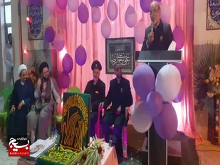 جشن میلاد امام رضا(ع) با حضور خادمان حرم درسراسرتنگستان برگزار شد
