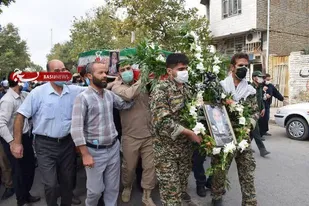 پیکر جانباز ۷۰ درصد گلستانی در کنار یاران شهیدش آرام گرفت + تصاویر