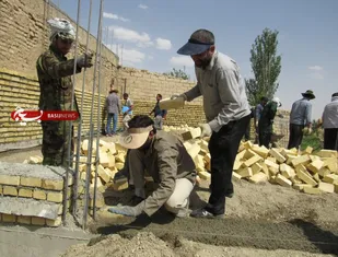 احداث خانه برای نیازمند توسط گروه جهادی پاسداران در رزن