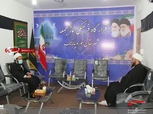 دیدار مسئول نمایندگی ولی فقیه ناحیه خور با امام جمعه و مسئول اداره تبلیغات شهرستان