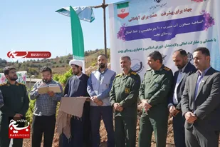 رزمایش دامپزشکی و افتتاح مخزن آب شرب در روستای پچت