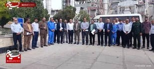 مسئول سازمان بسیج کارگران و کارخانجات کشور از شرکت پتروشیمی خراسان شمالی بازدید کرد