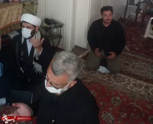 دیدار با خانواده شهید میرزایی توسط ناحیه کمیل