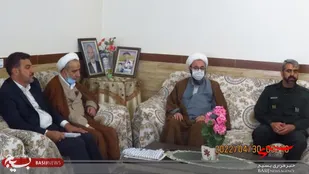 تصاویر/ تجلیل از خانواده شهید روحانی حسن گروسی در راستای ۴۰۰۰ شهید روحانی دفاع مقدس