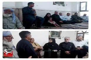 عیادت سخنگوی دولت از جانباز جنگ ۴۰ روزه  بندر شهید کلانتری