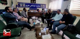 دیدار مدیر عامل انجمن تئاتر انقلاب و دفاع مقدس با معاون فرهنگی هنری سپاه امام علی ابن ابی طالب (ع) در قم