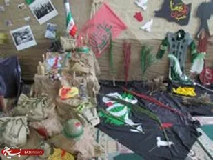 برپایی نمایشگاه هفته دفاع مقدس در روستای ده چشمه