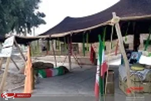 خیمه مقاومت با همت حوزه مقاومت بسیج زکیه در زاهدان برگزار شد