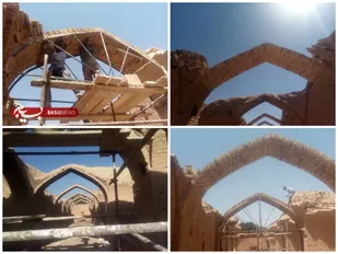 آغاز مرحله جدید مرمت کاروانسرای بدشت شاهرود