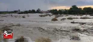 سیل در شهرستان فاریاب که در برخی نقاط وارد منازل مسکونی شد