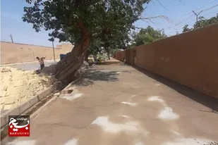 آغاز بهسازی بخشی از محور گردشگری قلعه و خانه قاجاری امیریه دامغان