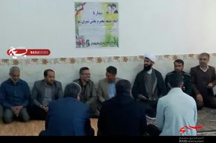 دیدار بسیجیان با امام جمعه شیرین سو