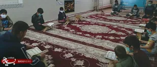 جلسه قرآن جوانه های صالحین در پایگاه بسیج شهید بهشتی ویست