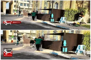 چایخانه مسجد ولی عصر (عج) سرخه برپا شد
