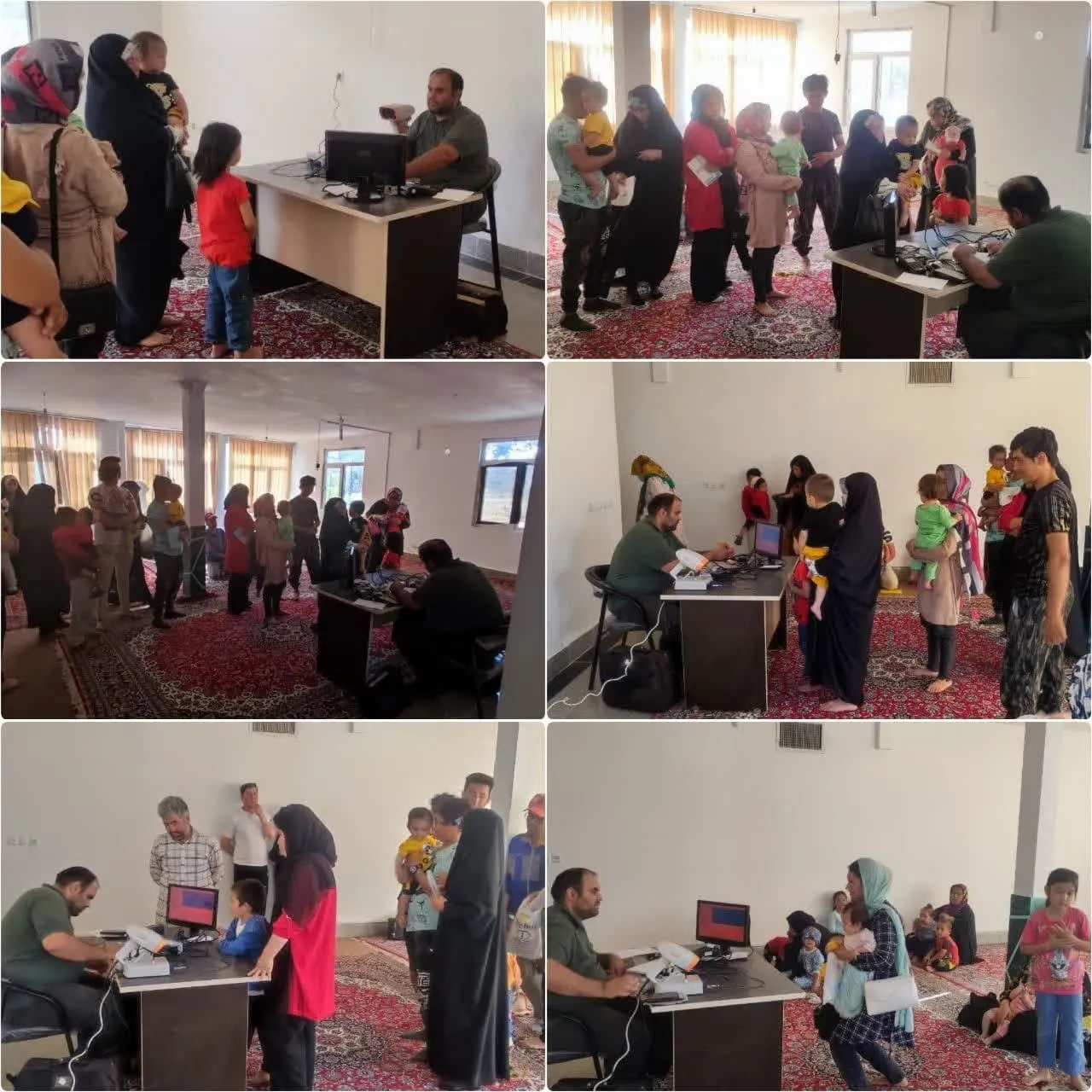 ایستگاه سلامت چشم پزشکی و بینایی سنجی در روستای طارند