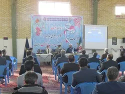 جلسه شورای اداری دراولین روزازهفته بسیج به میزبانی ناحیه بویین میاندشت
