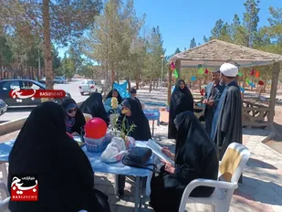 بازدید امام جمعه محترم و دبیرستاد امر به معروف شهرستان نایین از ایستگاه های فرهنگی نوروزی حس خوب