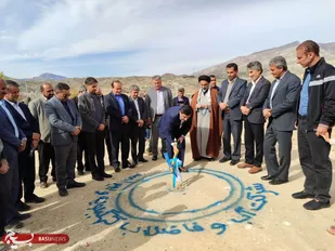 کلنگ زنی پروژه اصلاح شبکه توزیع آب چهارراه آل طیب لنده