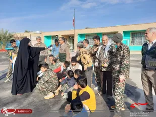 حضور شاگردانِ پا به کارِ گروه جهادی مکتب عاشورا در روستا جنت آباد قم