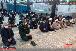 مراسم گرامیداشت شهدای قراویز در مسجد جامع اسدآباد