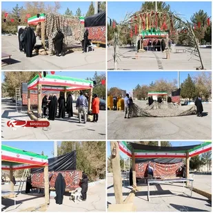 فضاسازی ایام فاطمیه در دانشکده ملی مهارت