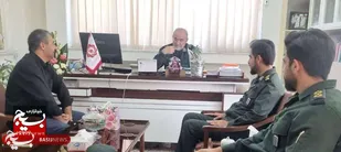کارکنان روابط عمومی سپاه امام رضا(ع) با سردار افراسیابی دیدار کردند